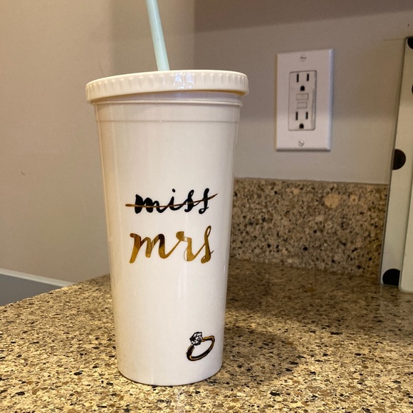 kate spade Dining Kate Spade Miss To Mrs Cold Cup Poshmark